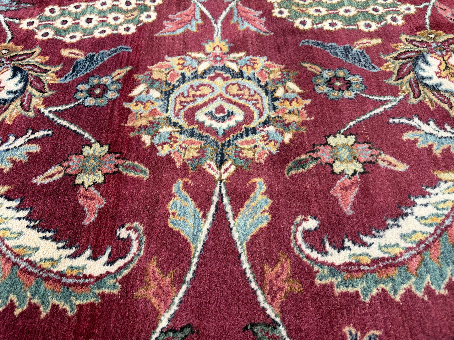 Hand-Knotted Agra Rug - 9’x13’9”