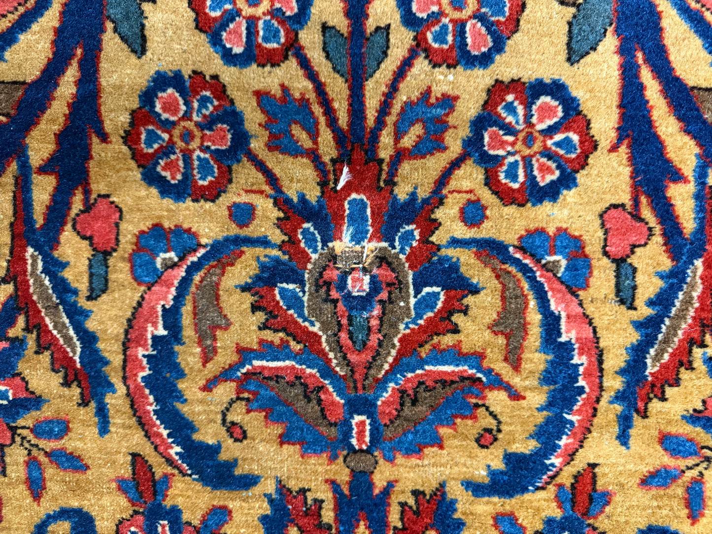 Antique Hand-Knotted Persian Kashan Rug - 8'8"x11'9"