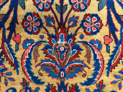 Antique Hand-Knotted Persian Kashan Rug - 8'8"x11'9"