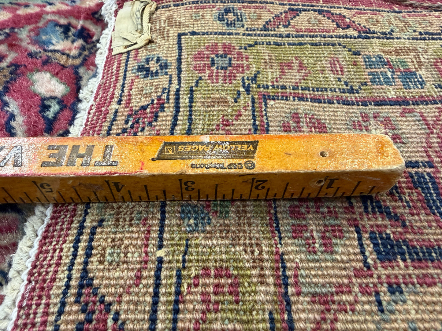 9’11”x13’6” Antique Hand-Knotted Fine Kork Wool Persian Sarouk Area Rug Handmade