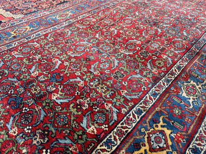 12’10”x20’3” Rare Palace Size Hand-Knotted Triclinium Bidjar Persian Area Rug