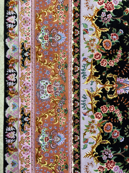 Hand-Knotted 80 Raj Persian Tabriz Rug - Signed Benam - 6’8”x10’