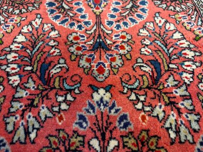 Hand-Knotted Persian Sarouk Rug - 2’2”x4’6”
