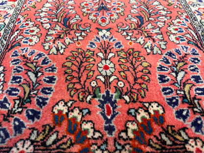Hand-Knotted Persian Sarouk Rug - 2’2”x4’6”