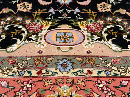 Hand-Knotted 60 Raj Persian Tabriz Rug - 6'9"x10'5"