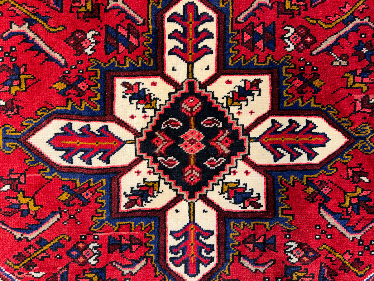 Hand-Knotted Persian Heriz Rug - 5’x6’1”
