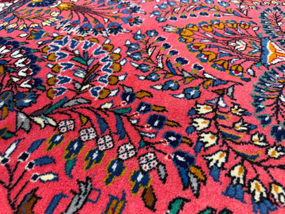 Hand-Knotted Persian Sarouk Rug - 3’8”x5’2”
