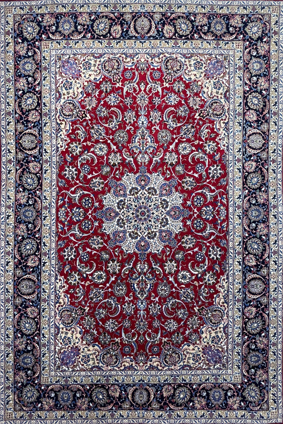 Hand-Knotted Persian Isfahan Rug - 6’9”x10’3”