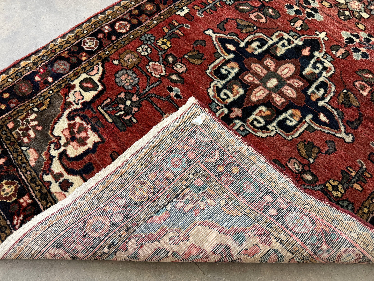 Hand-Knotted Hamadan Runner - 3’6”x9’2”