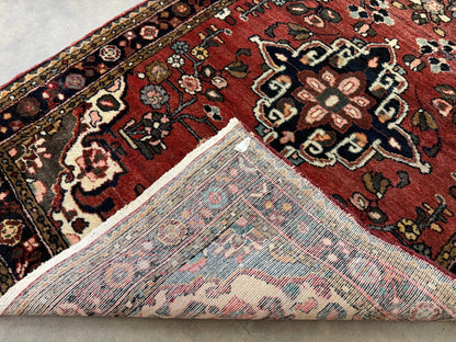 Hand-Knotted Hamadan Runner - 3’6”x9’2”