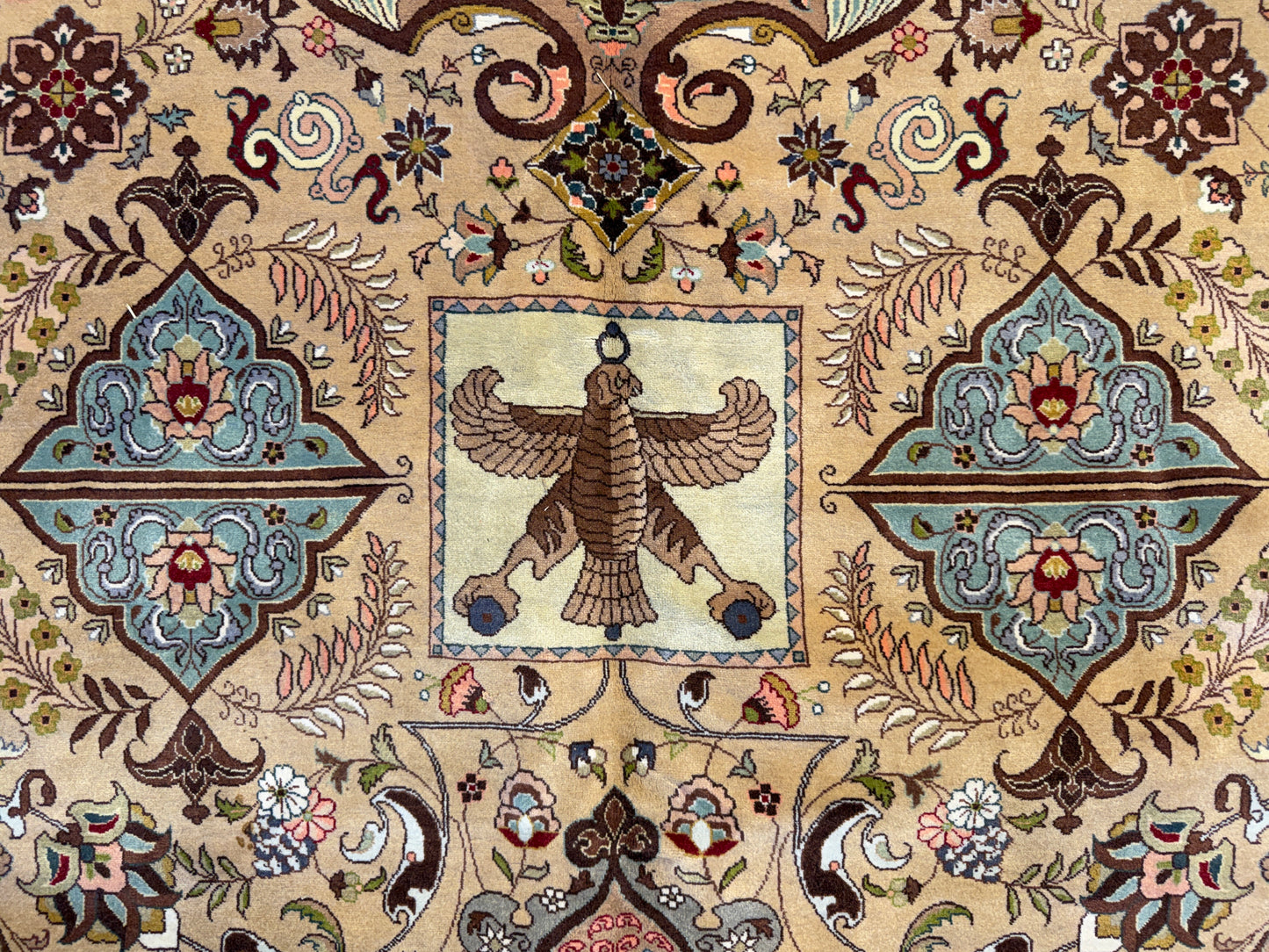 11’3”x16’3” Hand-Knotted 70 Raj Signed Persian Tabriz Rug