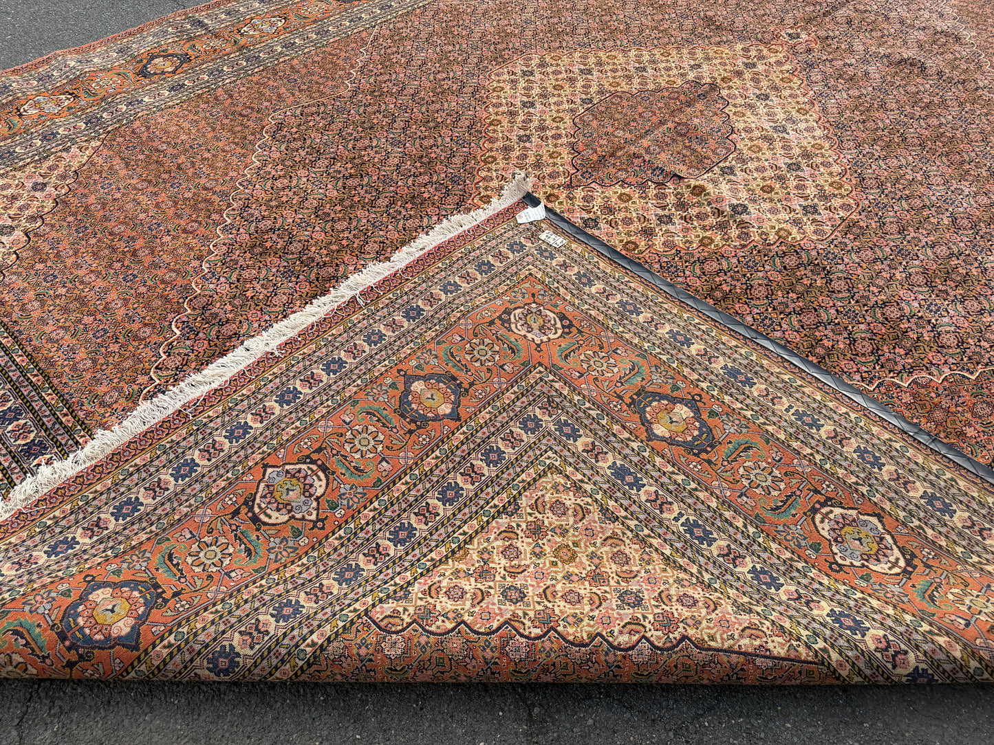 11’9”x15’9” Hand-Knotted Fine Wool Persian Sarab Area Rug