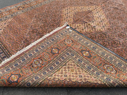 11’9”x15’9” Hand-Knotted Fine Wool Persian Sarab Area Rug