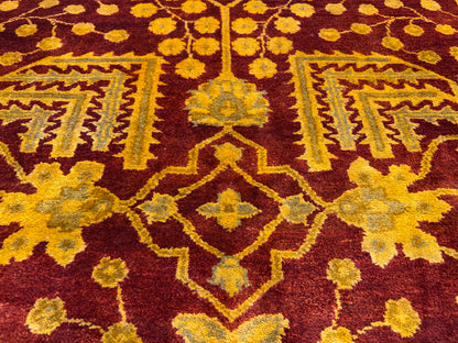 8’1”x9’10” Hand-Knotted Wool Tibetian Area Rug