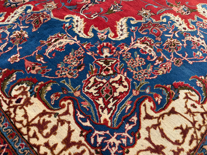Hand-Knotted Persian Isfahan Rug - 13’9”x18’2”