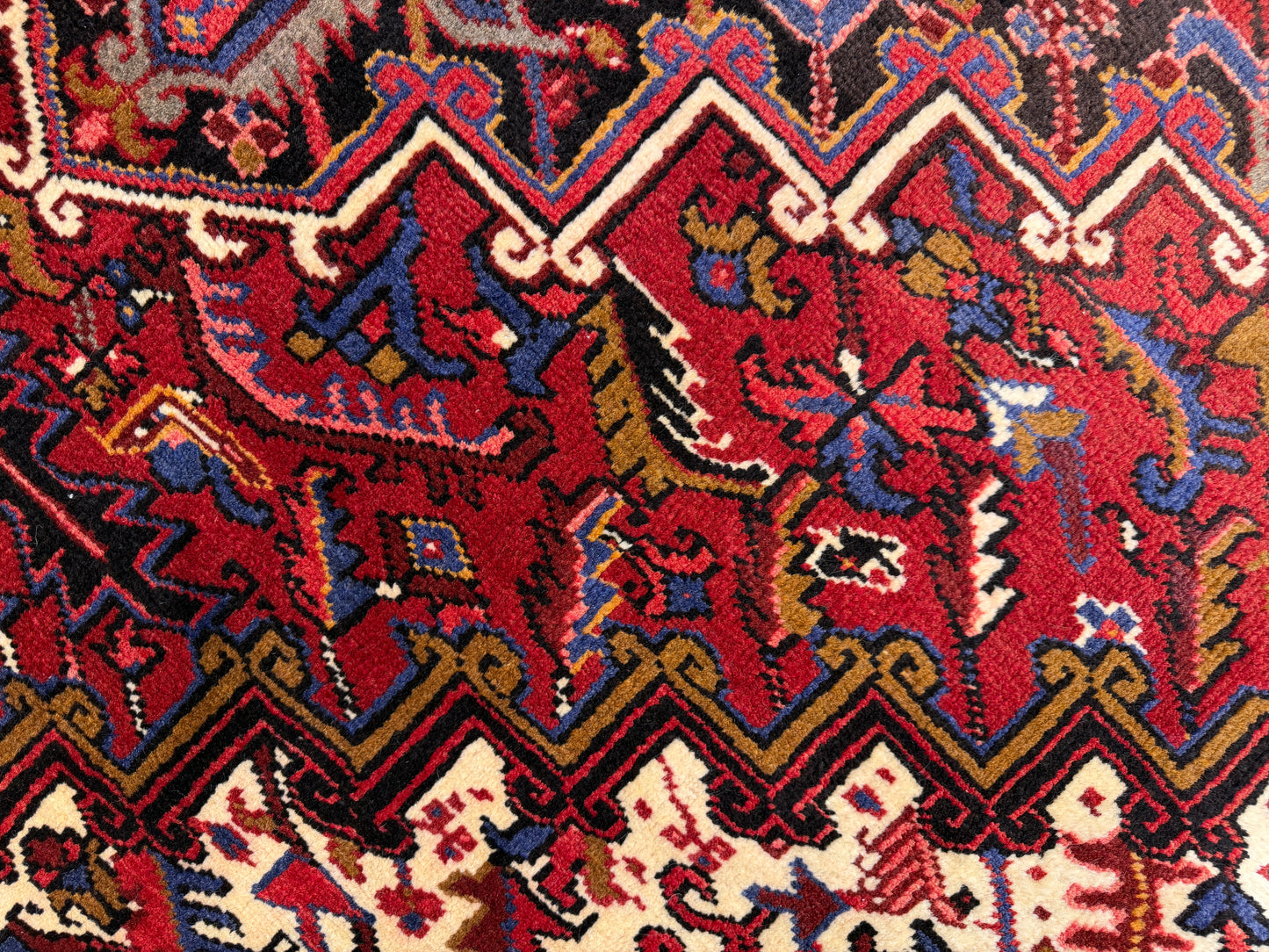 Hand-Knotted Persian Heriz Rug - 7’3”x9’9”