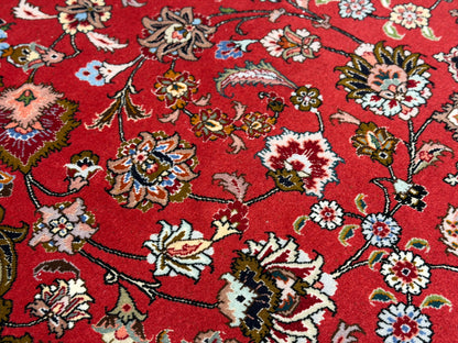 Hand-Knotted 60 Raj Persian Tabriz Rug - 6'7"x9'10"