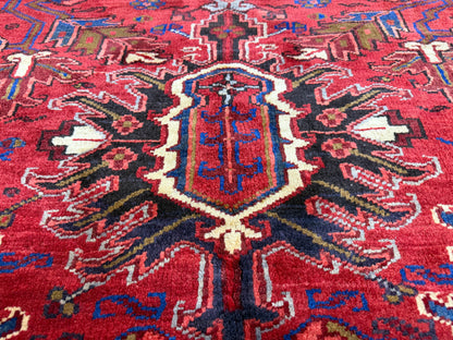 Hand-Knotted Persian Heriz Rug - 9’3”x11’9”