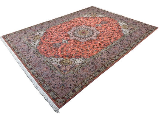 9’11”x13’4” Hand-Knotted 60 Raj Persian Tabriz Rug