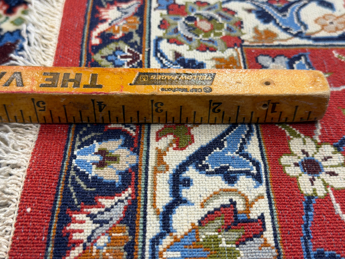 Hand-Knotted Persian Isfahan Rug - Signed Qorbani -  6’9”x10’3”