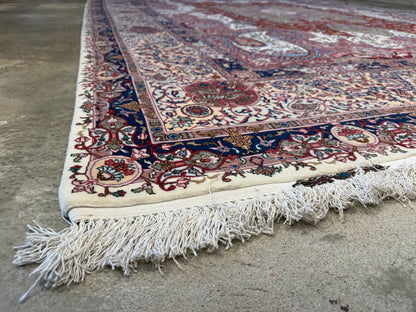 Hand-Knotted 70 Raj Persian Tabriz Pictorial Rug - 10’4”x13’3”