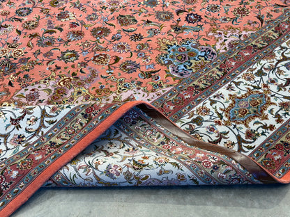 9’7”x14’ Hand-Knotted 70 Raj Persian Tabriz Rug - Signed Beirami