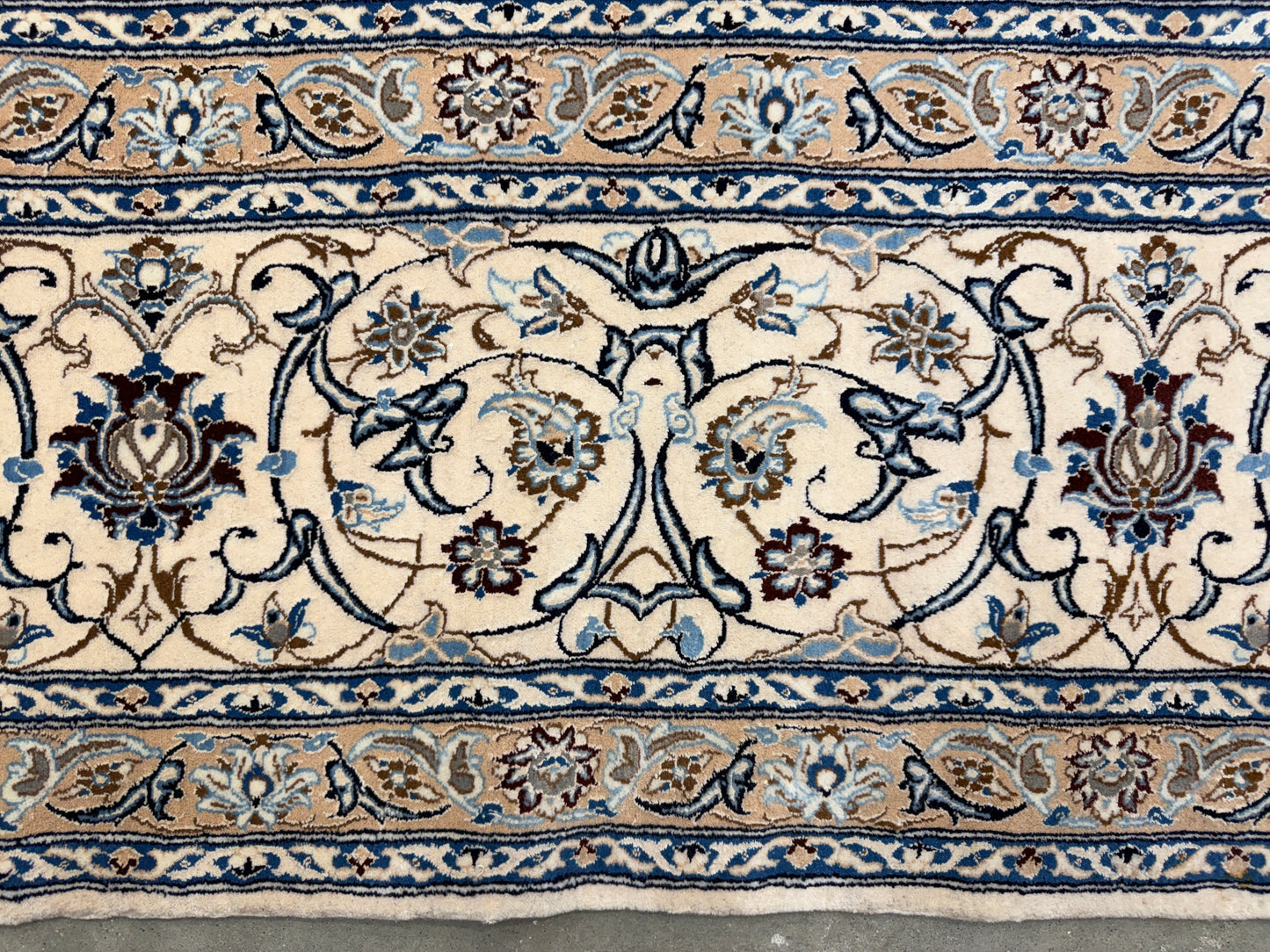 Hand-Knotted 6 La Persian Nain Rug - 10’2”x13’6”
