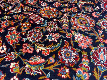 Hand-Knotted Persian Kashan Rug - 9’11”x14’3”