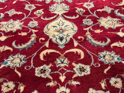 Hand-Knotted 12 La Persian Nain Rug - 6’9”x9’4”