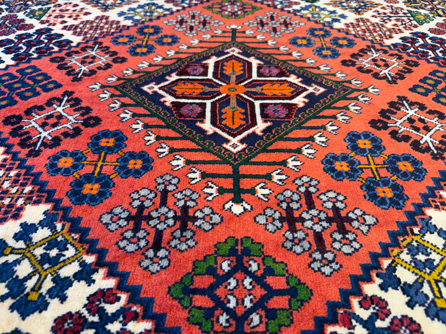 Hand-Knotted Persian Shiraz Rug - 7’1”x10’3”