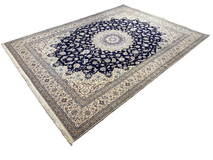 Hand-Knotted 6 La Persian Nain Rug - 10’2”x13’6”