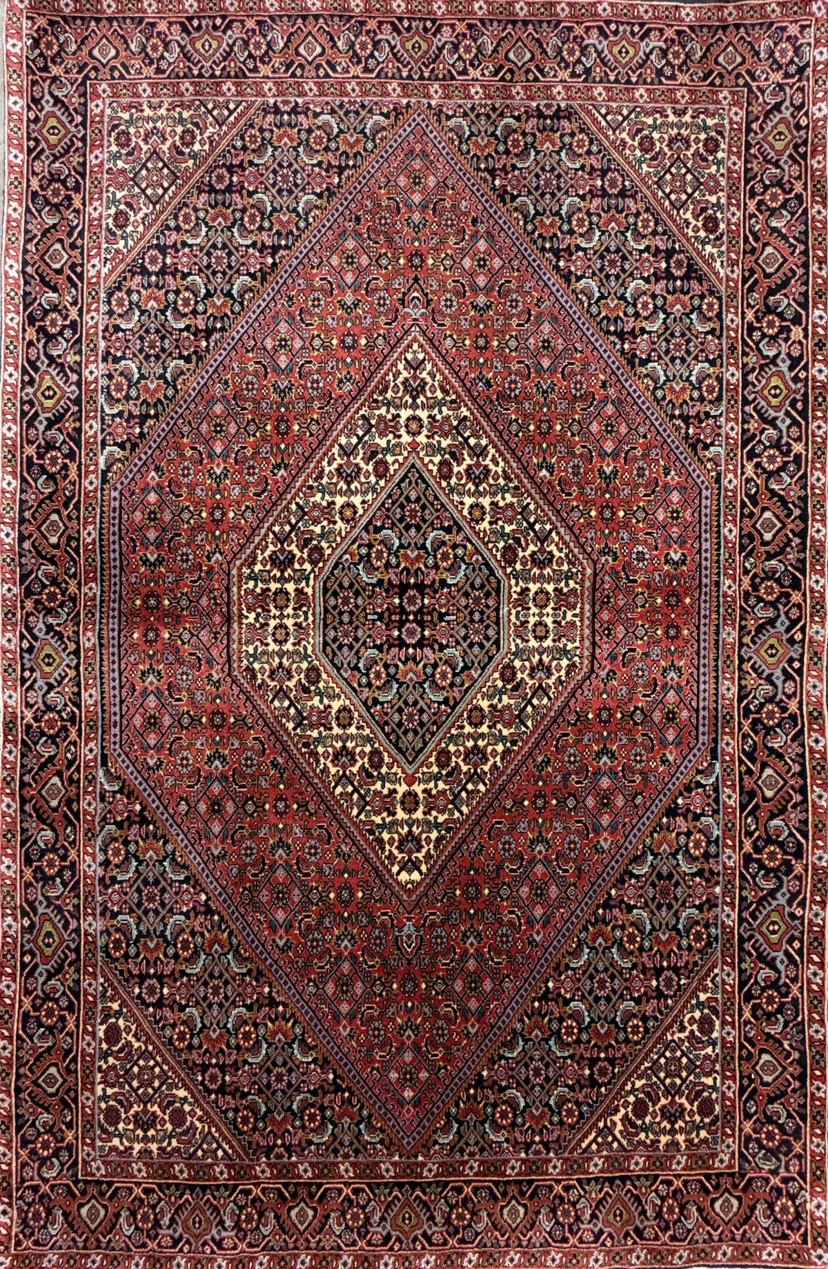 Hand-Knotted Persian Bidjar Rug - 3'8"x5'8"