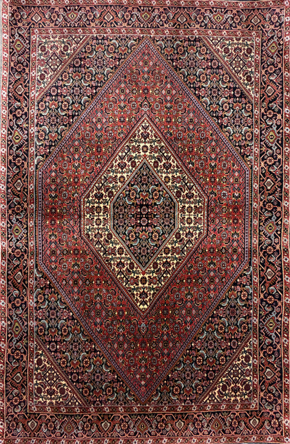 Hand-Knotted Persian Bidjar Rug - 3'8"x5'8"