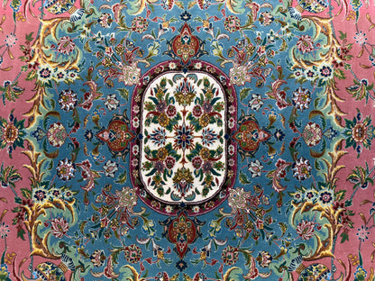 8’2”x11’8” Hand-Knotted 80 Raj Persian Tabriz Rug - Signed