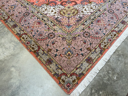 9’11”x13’4” Hand-Knotted 60 Raj Persian Tabriz Rug