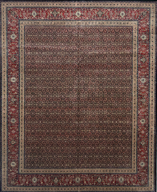 Hand-Knotted Persian Herati Rug - 11’9”x14’5”