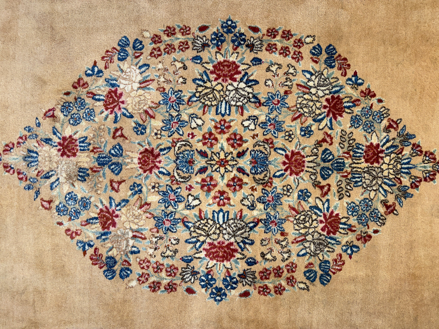 10’x13’ Hand-Knotted Persian Kerman Area Rug