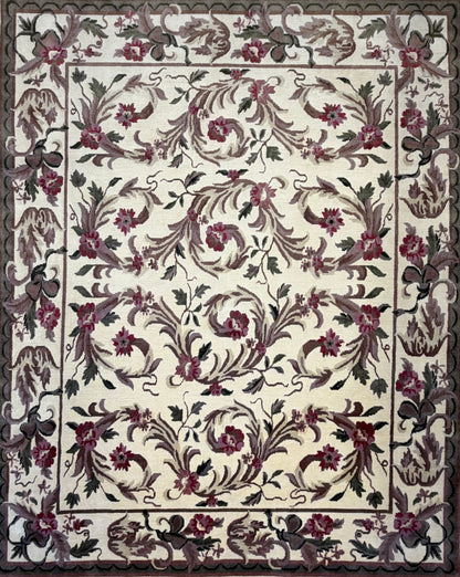 Hand-Knotted Floral Rug - Signed - 8’x10’