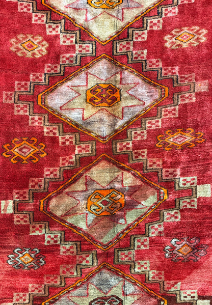 5’7”x10’7” Antique Hand-Knotted Wool Russian Kazak Oriental Rug 5x10 Handmade Carpet