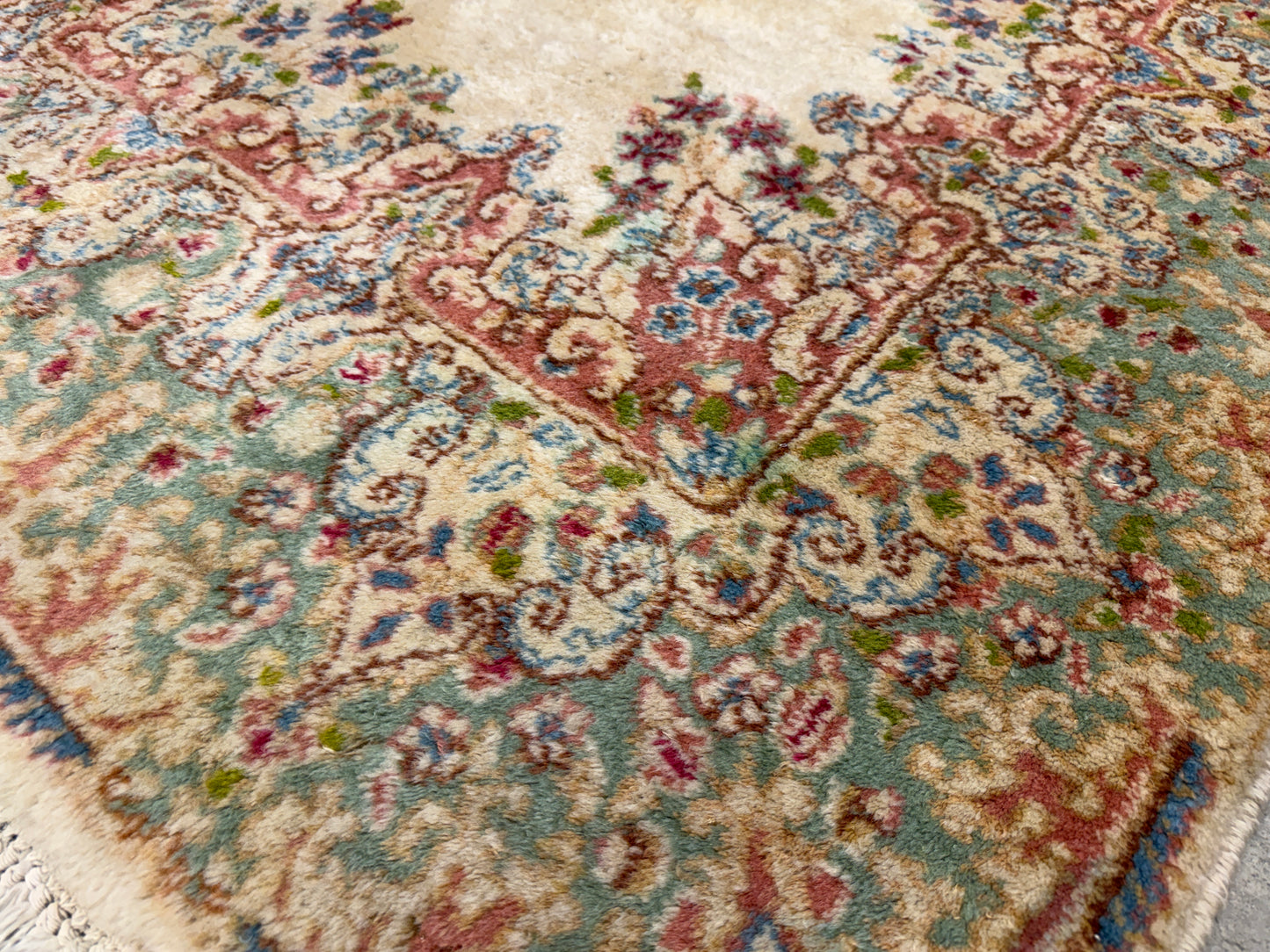 Hand-Knotted Persian Kerman Rug - 4’x6’7”