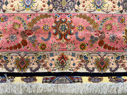 11’6”x16’6” Very Fine Hand-Knotted 70 Raj Signed Persian Tabriz Rug