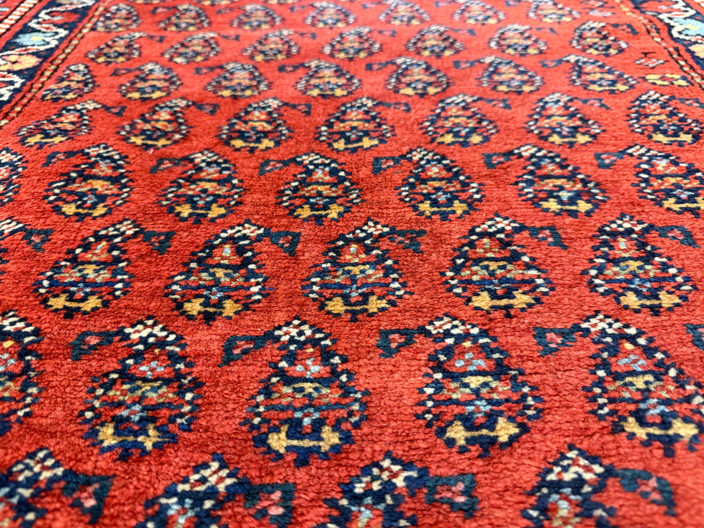 Antique Hand-Knotted Persian Kurdish Runner - 3’4”x13’
