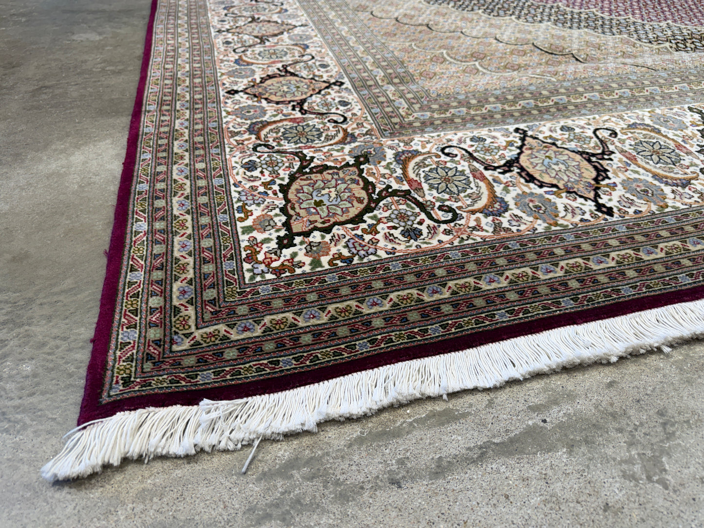 Hand-Knotted Persian Tabriz Mahi Rug - 10’x13’3”