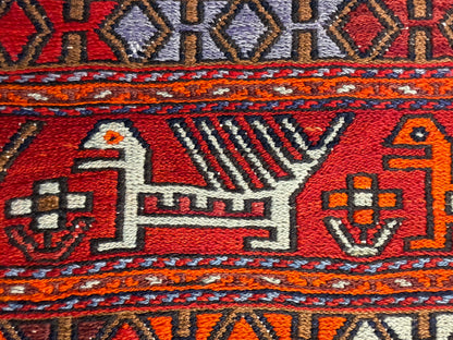 Flatweave Persian Qashghai Rug - 2’1”x3’8”