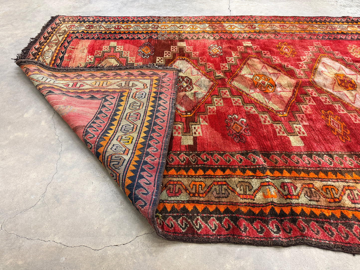 5’7”x10’7” Antique Hand-Knotted Wool Russian Kazak Oriental Rug 5x10 Handmade Carpet