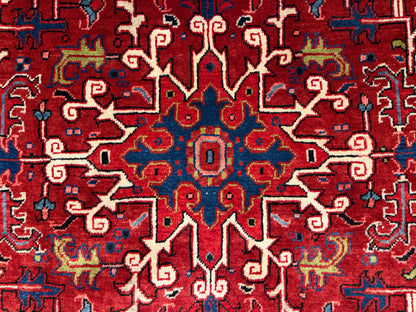 Hand-Knotted Persian Heriz Rug - 7’9”x9’6”
