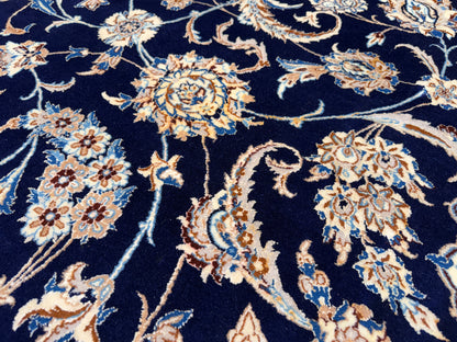 Hand-Knotted 4 La Persian Nain Rug - Signed Habibian - 10'4"x14'3"