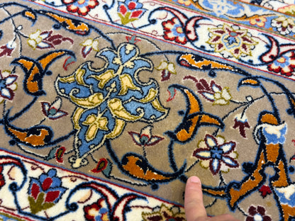 Hand-Knotted Persian Isfahan Rug - 6’11”x9’10”