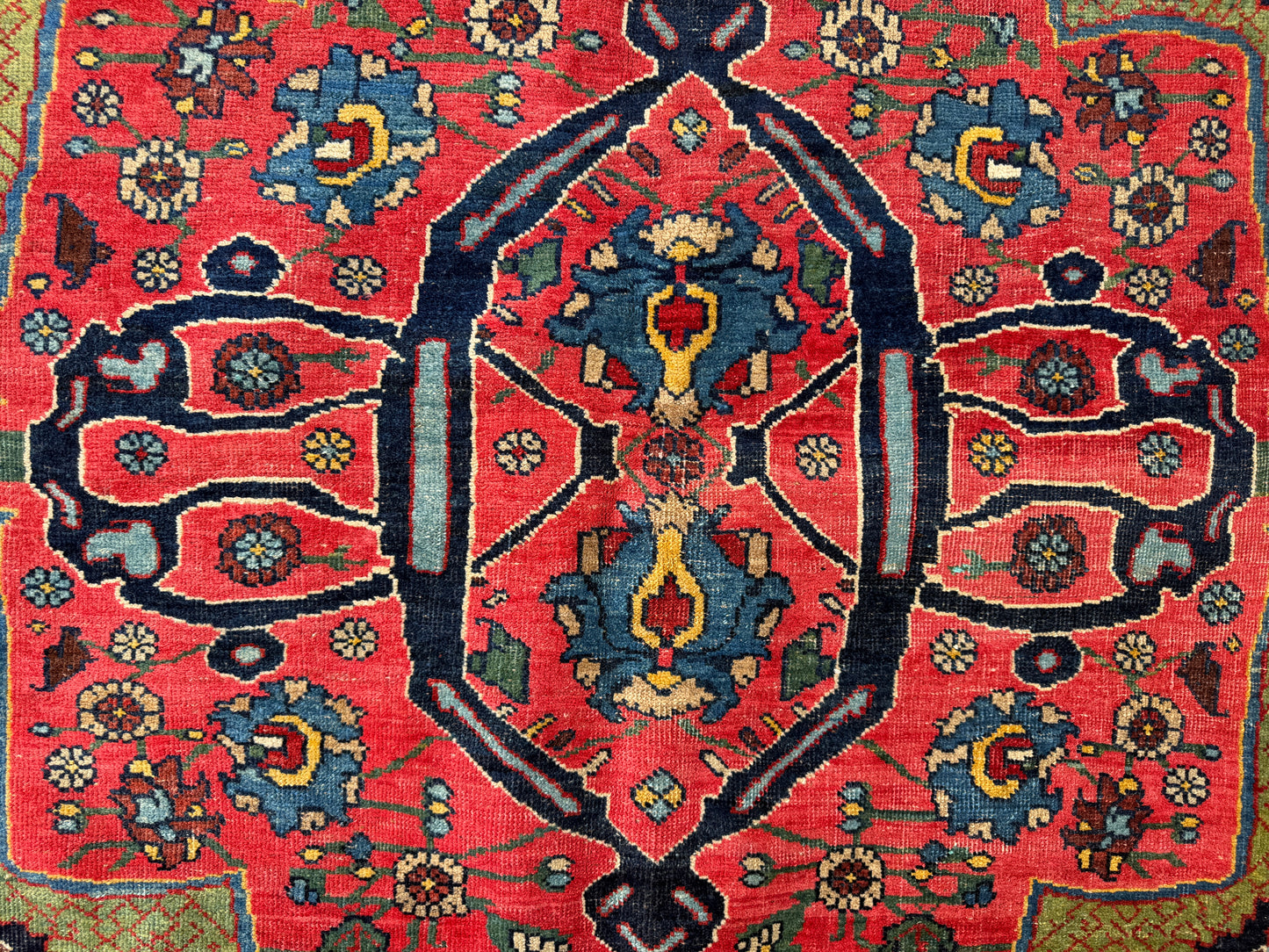 12’10”x20’3” Rare Palace Size Hand-Knotted Triclinium Bidjar Persian Area Rug