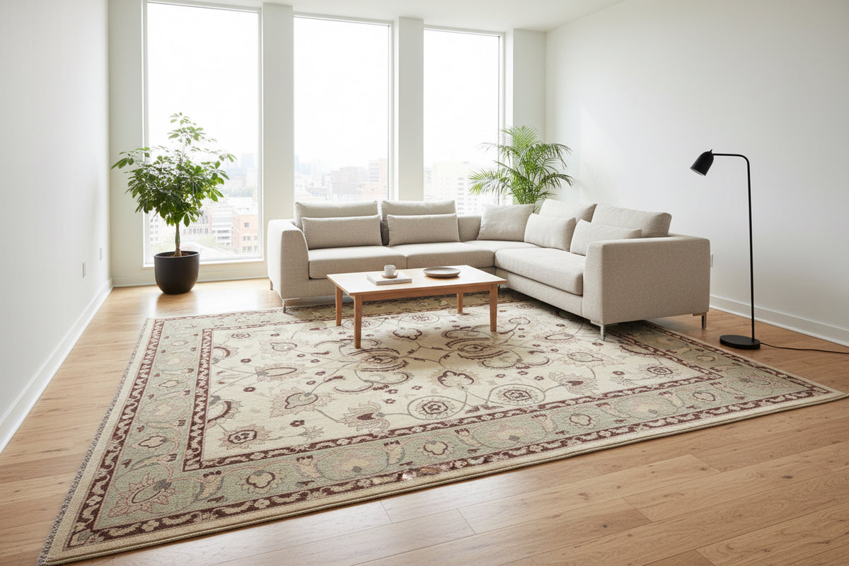 Hand-Knotted Agra Rug - 7'1"x9'1"